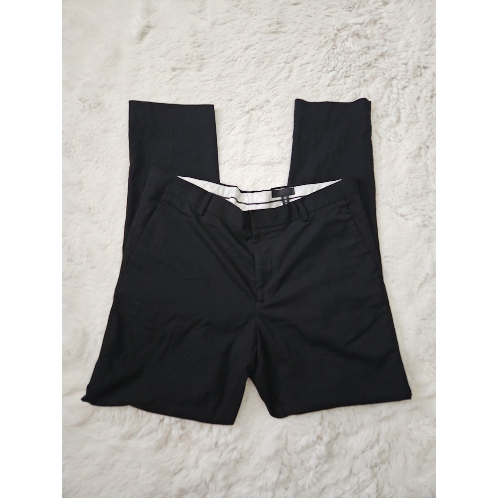 H&M Men's Black Slim‎ Fit Dress Pants Suit Trousers 36R
